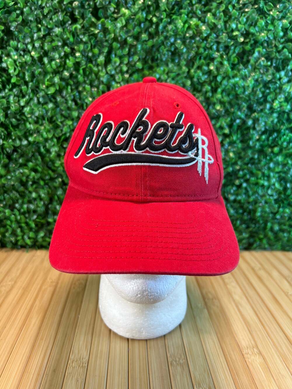 Womens Red Houston Rockets New Era Adjustable Hat Baseball Cap